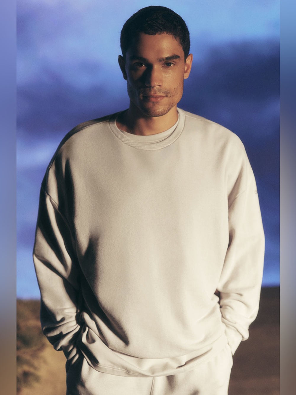 Alo Renown Heavy Weight Casual Loose Fit Crew Neck Pullover Sweater